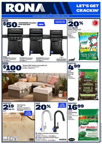 Rona & Rona+ (Atlantic) Flyer April 9 to 15