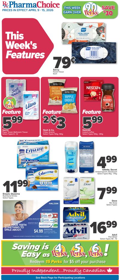 PharmaChoice (BC, AB, SK & MB) Flyer April 9 to 15