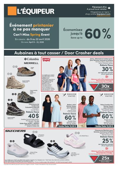 L'Équipeur Flyer April 9 to 22