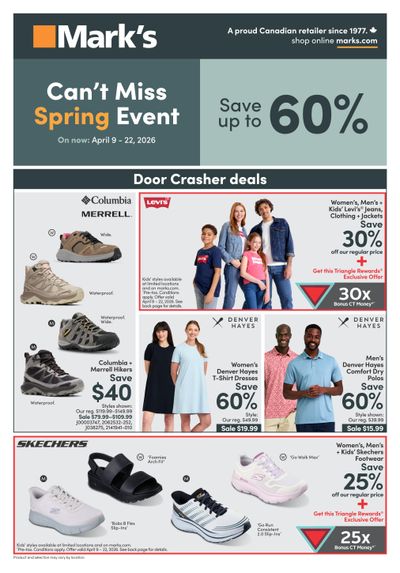 Mark's Flyer April 9 to 22