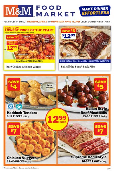 M&M Food Market (Atlantic, ON & West) Flyer April 9 to 15