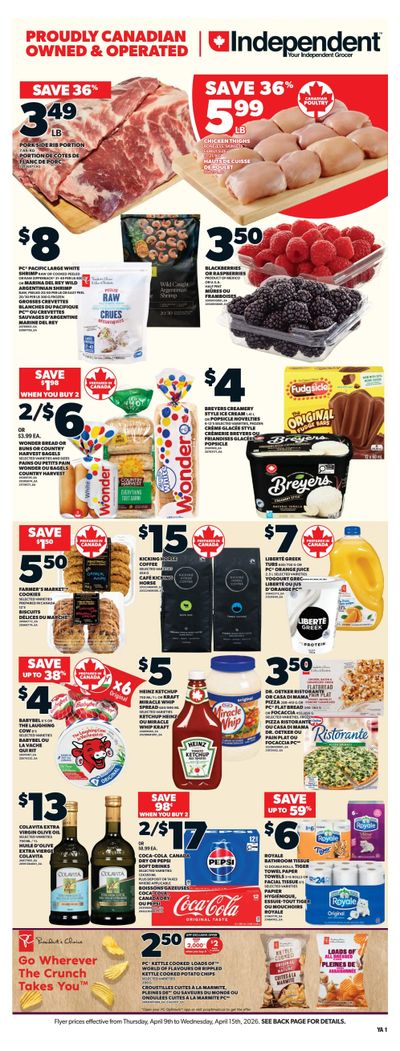 Independent Grocer (Atlantic) Flyer April 9 to 15