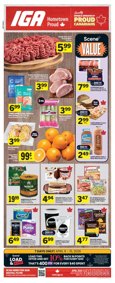 IGA (West) Flyer April 9 to 15