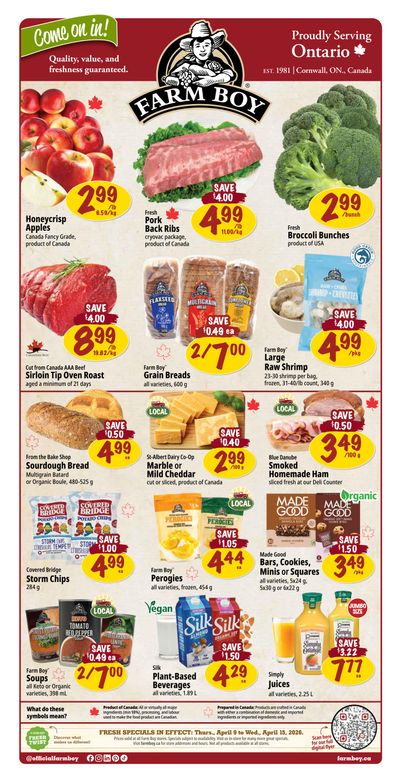 Farm Boy Flyer April 9 to 15