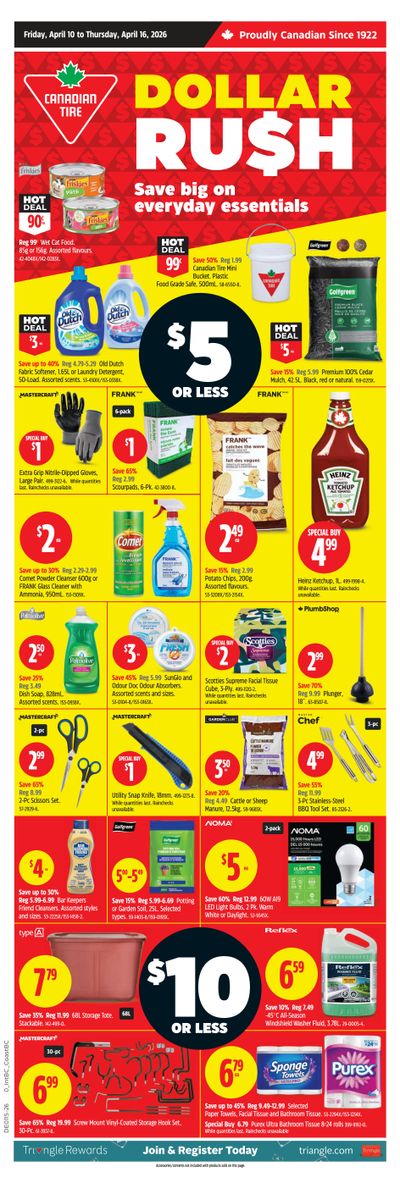 Canadian Tire (West) Flyer April 10 to 16