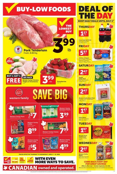 Buy-Low Foods Flyer April 9 to 15