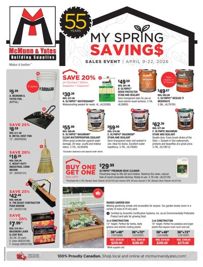 McMunn & Yates Building Supplies Flyer April 9 to 22