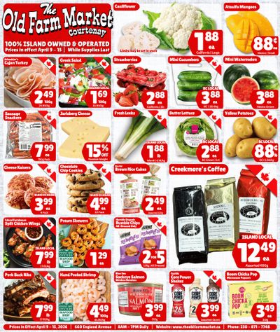 The Old Farm Market (Courtenay) Flyer April 9 to 15