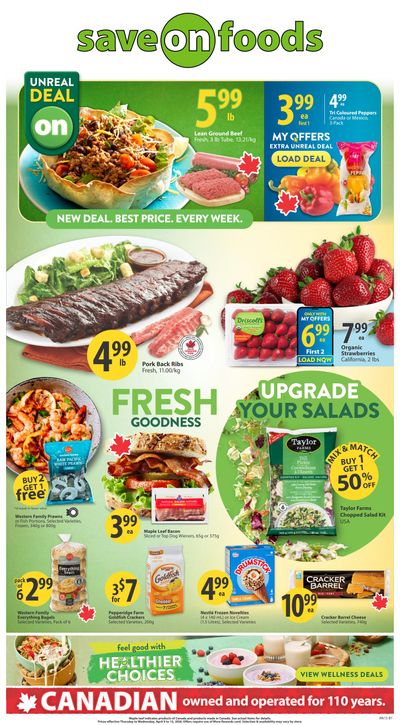 Save On Foods (AB) Flyer April 9 to 15