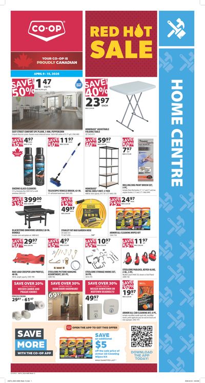 Co-op (West) Home Centre Flyer April 9 to 15