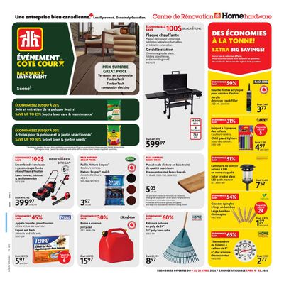Home Hardware Building Centre (QC) Flyer April 9 to 22