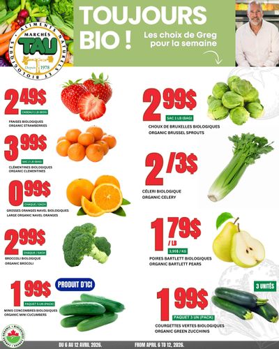 Marches Tau Produce Flyer April 6 to 12