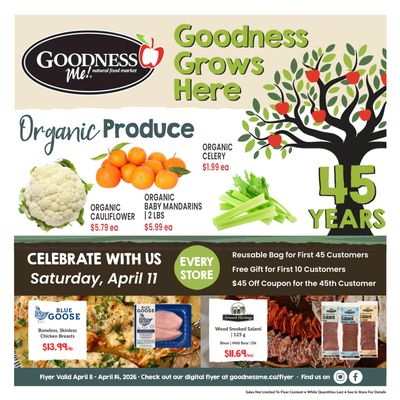 Goodness Me Flyer April 8 to 14