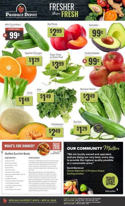 Produce Depot Flyer April 8 to 14