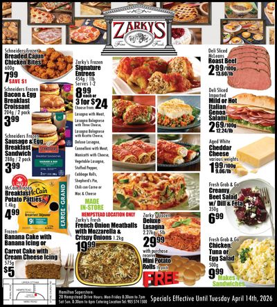 Zarky's Flyer April 8 to 14