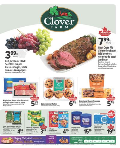 Clover Farm (Atlantic) Flyer April 9 to 15