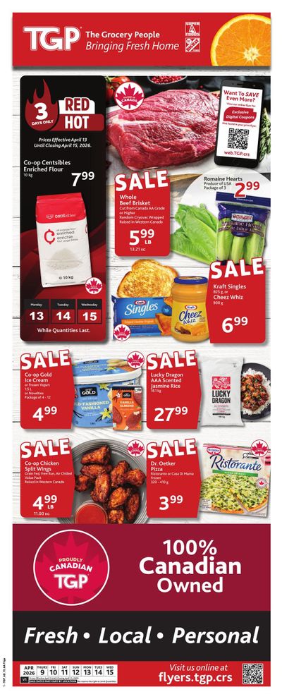 TGP The Grocery People Flyer April 9 to 15