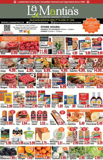 LaMantia's Flyer April 9 to 15