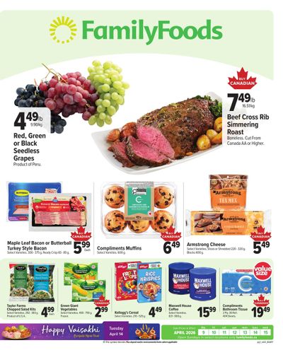 Family Foods Flyer April 9 to 15