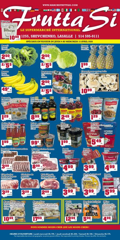 Frutta Si Flyer April 9 to 15