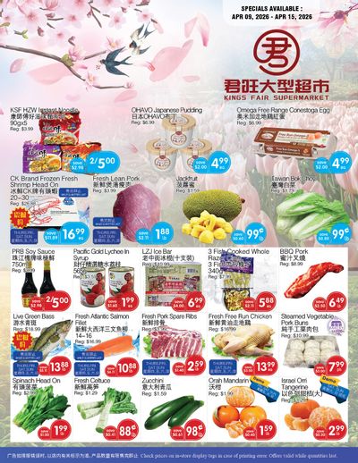Kings Fair Supermarket Flyer April 9 to 15