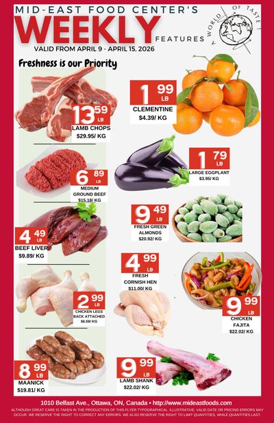 Mid-East Food Centre Flyer April 9 to 15