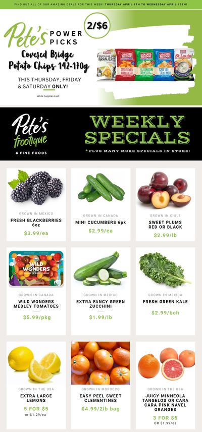 Pete's Fine Foods Flyer April 9 to 15