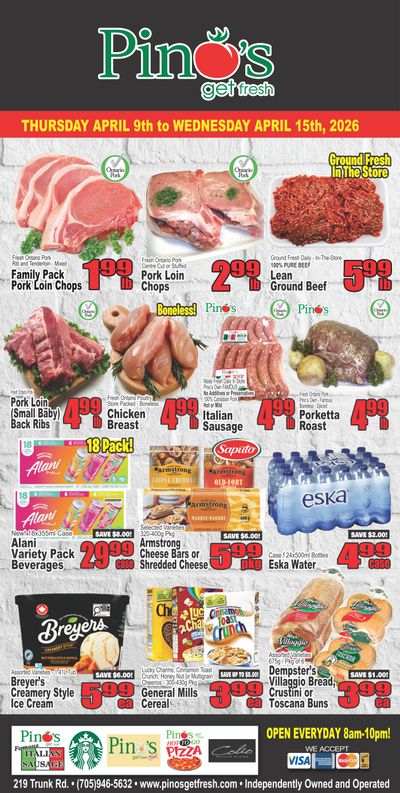 Pino's Flyer April 9 to 15