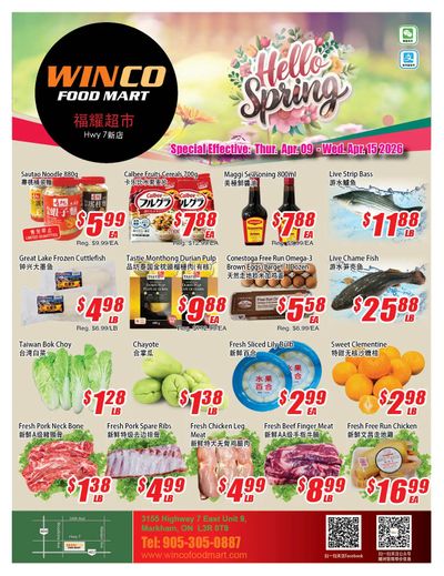 WinCo Food Mart (HWY 7) Flyer April 9 to 15