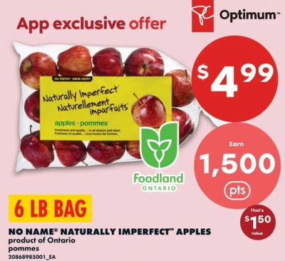 No Frills Ontario: 6lb Bag Naturally Imperfect Apples $4.99 + 1,500 Points + Flyer Deals