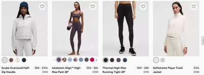 Lululemon Canada We Made Too Much Sale: up to 40% off Select Styles + Free Shipping