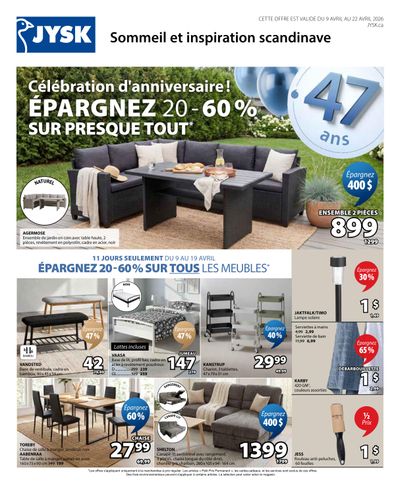JYSK (QC) Flyer April 9 to 22