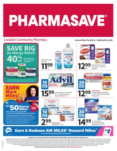 Pharmasave (Atlantic, ON & West) Flyer April 10 to 23