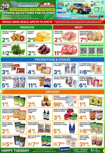 88 Supermarket Flyer April 9 to 15