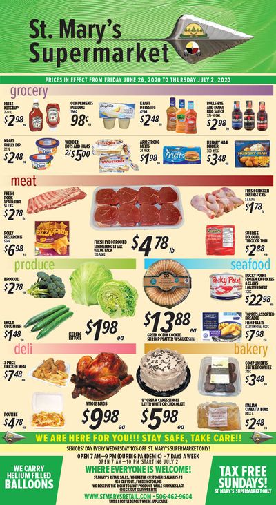 St. Mary's Supermarket Flyer June 26 to July 2