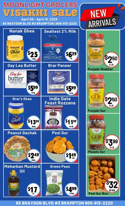 Moonlight Grocers Flyer April 9 to 15
