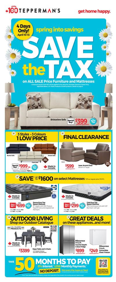 Tepperman's Flyer April 10 to 16
