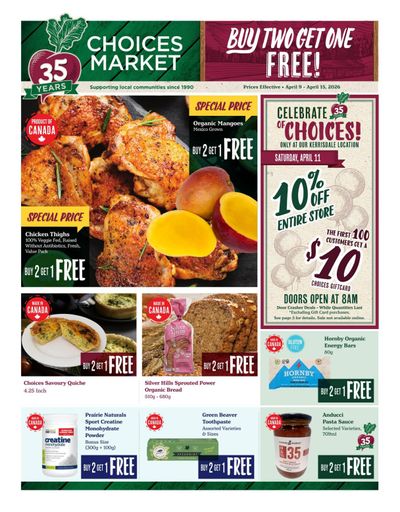 Choices Market Flyer April 9 to 15