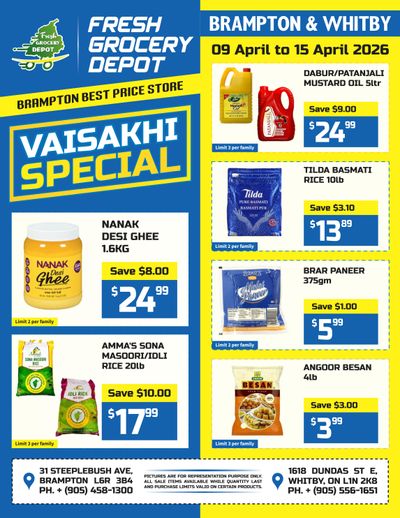 Fresh Grocery Depot Flyer April 9 to 15