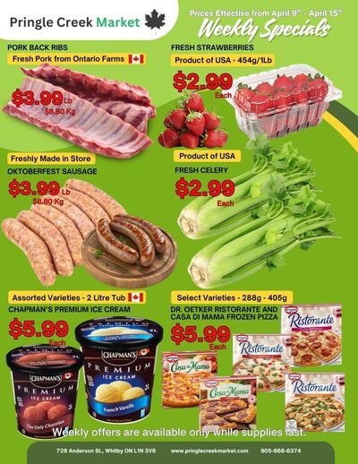 Pringle Creek Market Flyer April 9 to 15