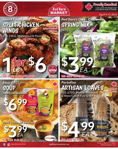Red Barn Market Flyer April 9 to 15