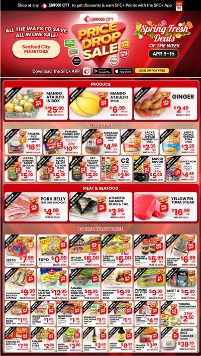 Seafood City Supermarket (MB) Flyer April 9 to 15