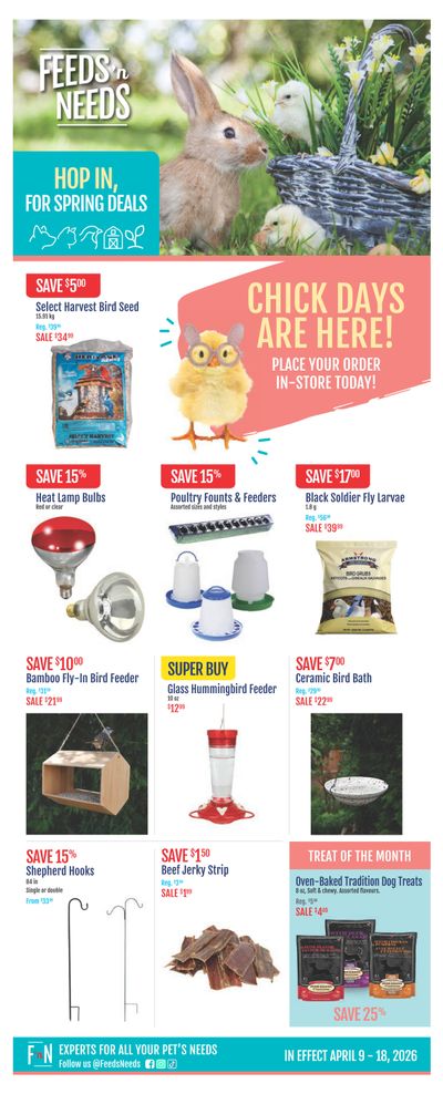 ShurGain Feeds'n Needs Flyer April 9 to 18