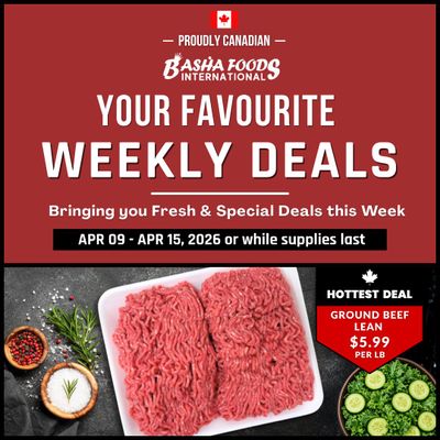 Basha Foods International Flyer April 9 to 15