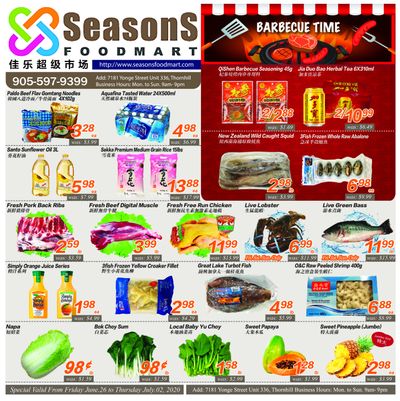 Seasons Food Mart (Thornhill) Flyer June 26 to July 2