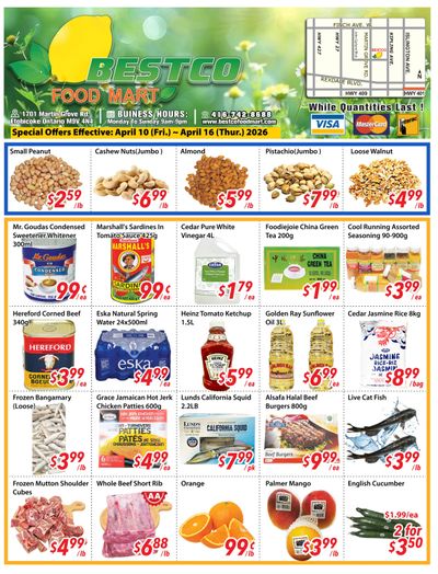 BestCo Food Mart (Etobicoke) Flyer April 10 to 16