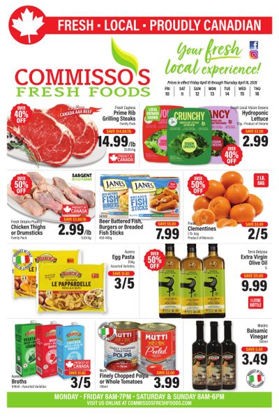 Commisso's Fresh Foods Flyer April 10 to 16
