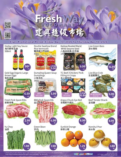 FreshWay Foodmart Flyer April 10 to 16
