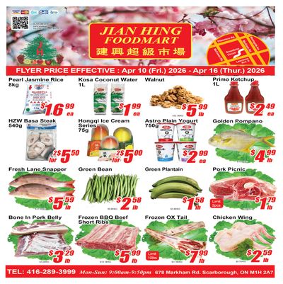 Jian Hing Foodmart (Scarborough) Flyer April 10 to 16