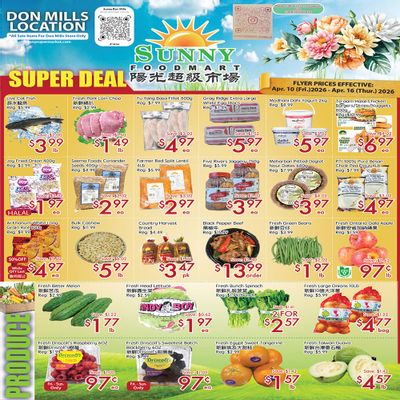 Sunny Foodmart (Don Mills) Flyer April 10 to 16